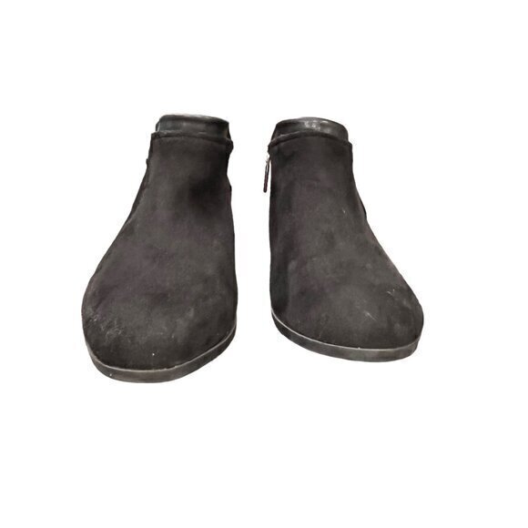 Comfortview Women's The Bexley Bootie Black Faux Suede Size 8WW Zip Up BOHO NWOT - Picture 5 of 13